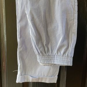 Blue and white striped long pants.  Size 6. Girl or boy